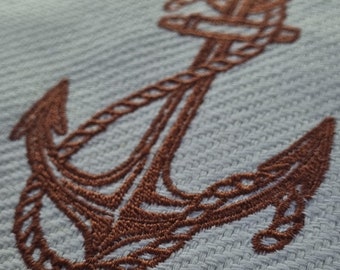 Sailor Anchor Embroidery Template - Instant Digital Download