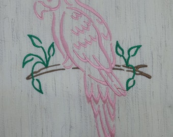 Elegant Bird Embroidery Design - DIY Digital File