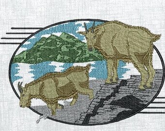 Adorable Goat Embroidery Pattern - Instant Digital Download