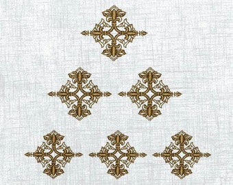 DIY Ethnic Magic: Set of 4x4 Hoop Embroidery Patterns - Instant Download