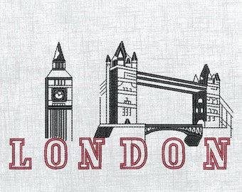 London Embroidery Design - Decorative Stitch Pattern
