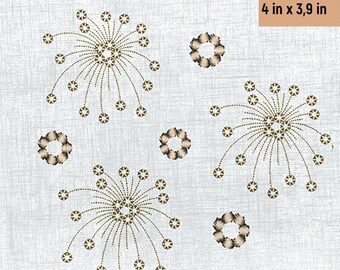 Fun Confetti Embroidery Pattern - Great for Clothing and Home Textiles