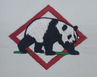 Adorable Panda Embroidery Pattern for 4x4 Hoop - DIY Design Instant Download