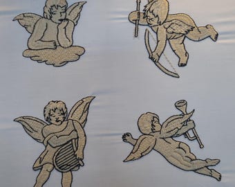 Angelic Embroidery Designs Set - Set of 4 Patterns - Digital Download - 11 Formats Included