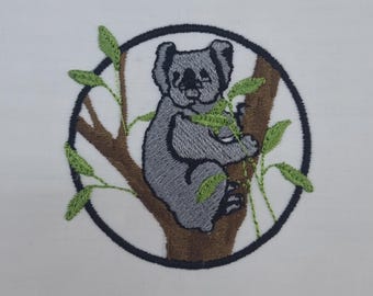 Kuala and Bear Embroidery Templates - Two Designs - Digital Downloadable