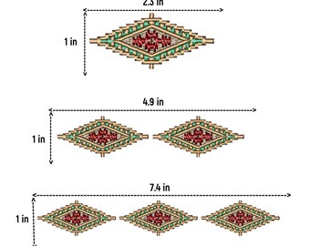 4x4 Hoop Ethnic Pattern Embroidery Bundle - Instant Download DIY Kit