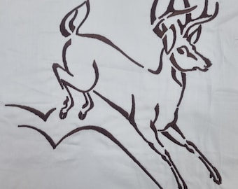 Rustic Deer Stitching Template - Easy Instant Download