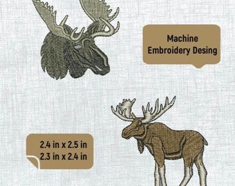 Adorable Deer Embroidery Template - DIY 4x4 Hoop Design - Instant Download Available