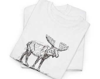 Deer embroidery design - digital download - Size : 7.4'' x 6.7''