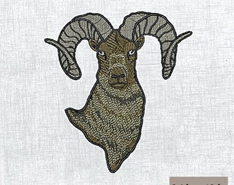 Goat Embroidery Design - Create Your Own Decorative Pillow