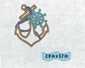 Nautical Marina Embroidery Art - Coastal Needlework Design