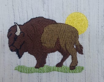 Wild Bison Embroidery - DIY Stitch Pattern