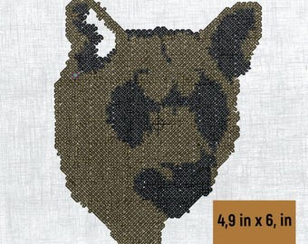Bear Embroidery Design - digital file - Size : 4,9''x 6 ''