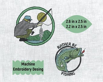 Wilderness Inspired Embroidery Design for 4x4 Hoop - Instant Download