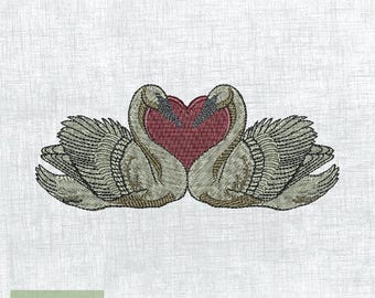 Elegant Goose Embroidery File - Instant Art for Craft Lovers