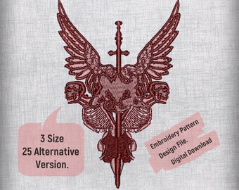 Modern Embroidery Patterns - 3 Size 25 Options - Instant Download Files