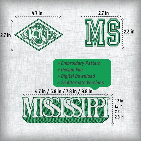 Mississippi State Embroidery Design Mississippi State Snap Tab