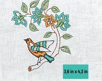 Bird Embroidery Pattern - Digital Download - DIY Craft