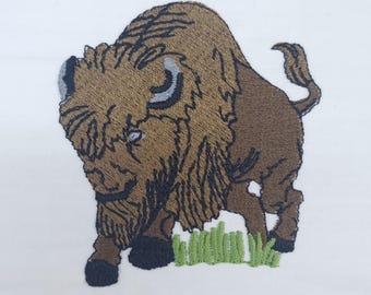 Bison Embroidery Template - Digital Download for 4x4 Hoop - DIY Craft Supply