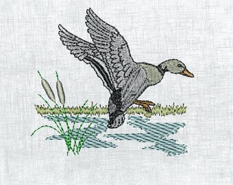 Cute Duck Embroidery Design - Instant Digital Download - DIY Craft