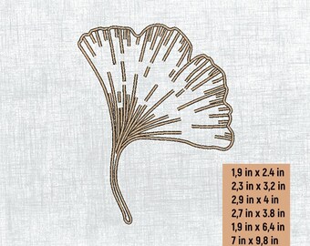 Gorgeous Gingko Embroidery Design - Digital Download for DIY Crafting