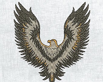 EAGLE design, Machine Embroidery File design, hoop 4x4 Size