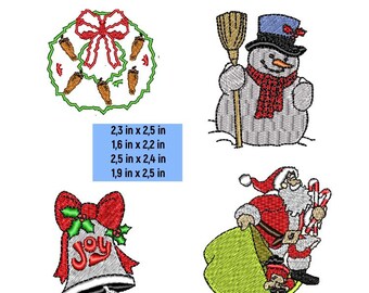Christmas Decor Embroidery Patterns Set - DIY Ornaments - Instant Download