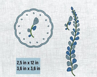 Trendy Coaster Embroidery Template - 4x4 Hoop Digital Pattern