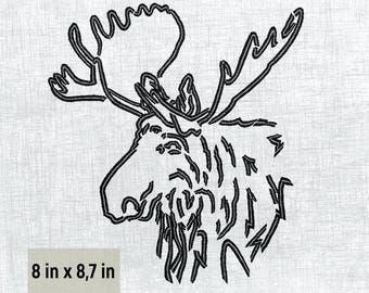 Rustic Deer Embroidery Pattern - Get Creative Instantly!