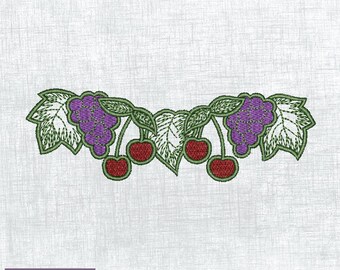 Artistic Fruit Bunch Embroidery Files - Instant Download for Creatives