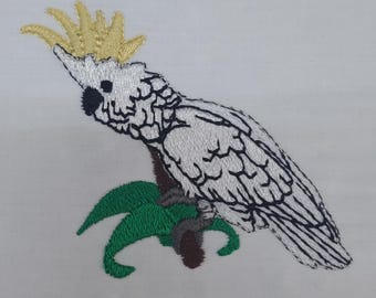 Colorful Parrot Embroidery Design - Digital Download for Instant Access