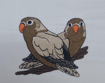 Tropical Bird Parrot Embroidery Pattern - Digital Download - DIY Craft Project