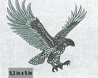 Elegant Eagle Embroidery Pattern - Digital Design File