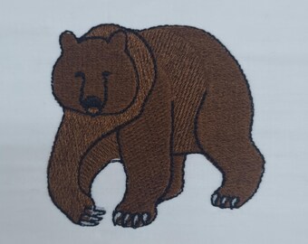 Bear Embroidery Template - Instant Download for 4x4 Hoop - Craft DIY Project