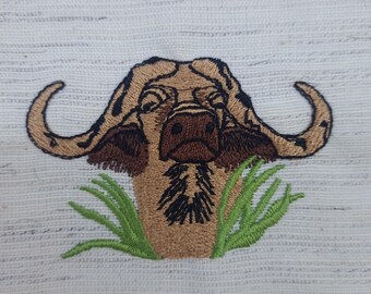 Buffalo Embroidery Template - Instant Digital Download for 4x4 Hoop - DIY Craft Project