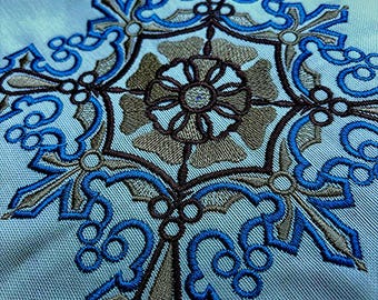 Digital Ethnic Design Template - 4x4 Hoop Size - Embroidery Pattern - DIY Craft Supply