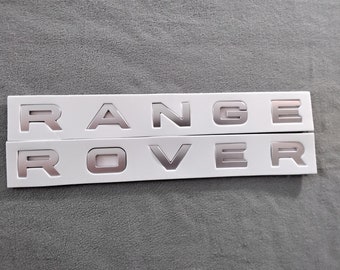 Range Rover Letters Satin Silver x 1 set