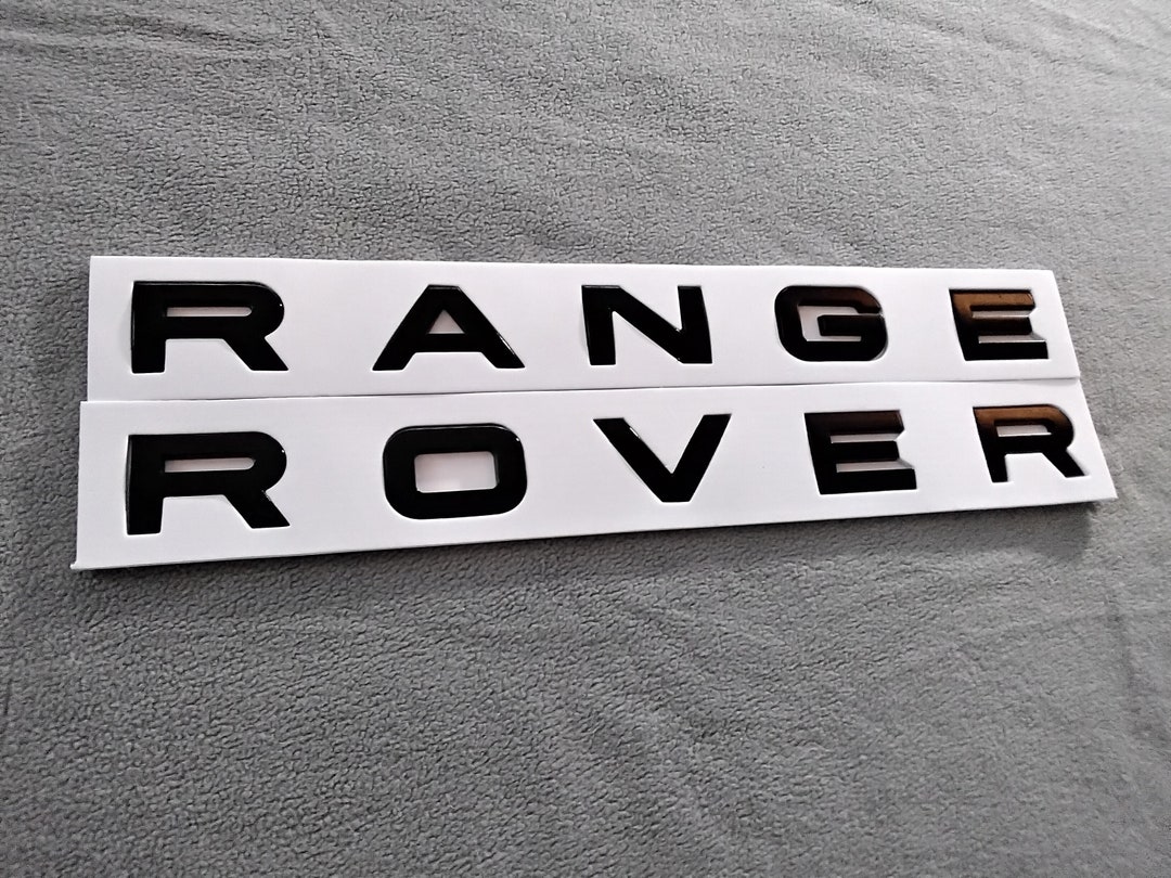 Range Rover Letters and Tailgate Black Gloss Etsy