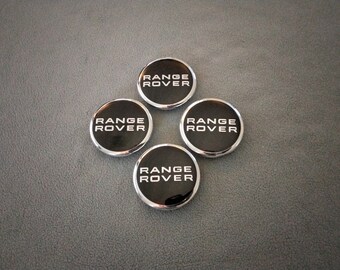 Range Rover Wheel Centre Cap - Black and Chrome 63mm set of 4