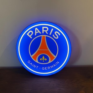 Lampe de chevet boule foot PSG - Décoration