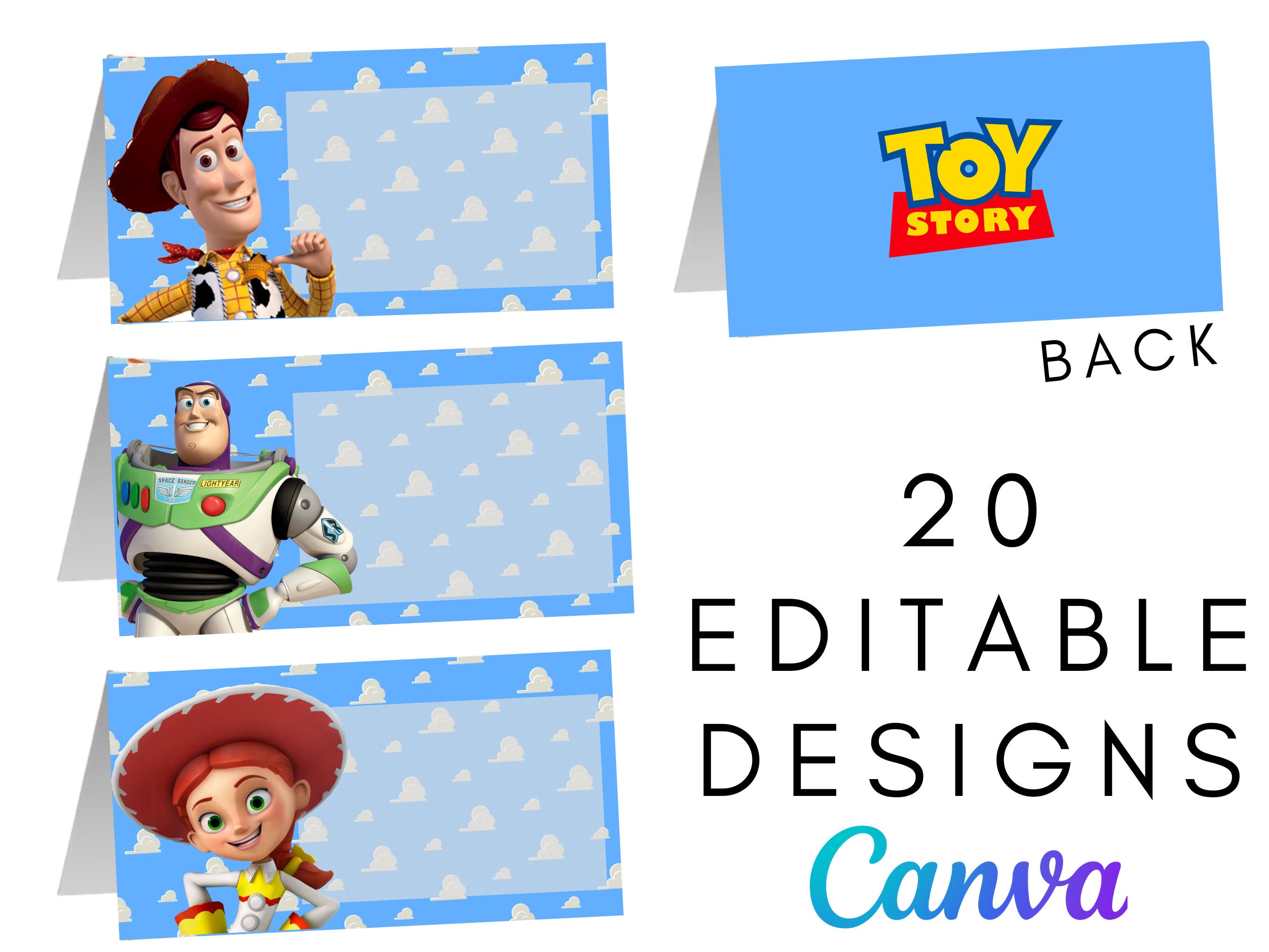 toy story favor tags - etsy canada