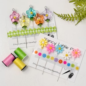 Decorative Flower Sewing Pins – Quilting & Craft Supplies, Retreat Gift