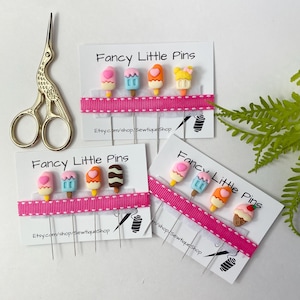 Cute Popsicle Sewing Pins, Summer Quilting Pins, Novelty Straight Pins for Sewing, Fun Decorative Craft Supplies