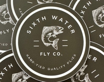 Fly Fishing Sticker--Fly Fishing Flies--Hand-tied Flies--Fly Fishing--Trout Fishing