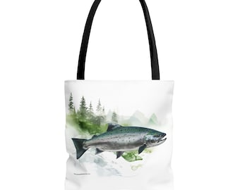 Salmon Tote Bag (3 Sizes)