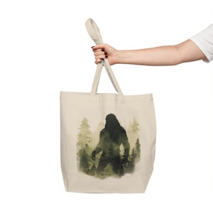 Sasquatch Canvas Shopping Tote