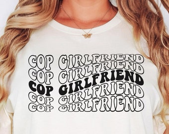 Police Wife Cop Girlfriend Shirt, Cop Police Wife Mom Gifts for Women, New Cop T Shirt Gift, Freshie Police Week TShirt, Cop Appreciation