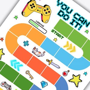 Video Game Reward Chart: Kids Behavior & Chore Tracker (printable) - Etsy