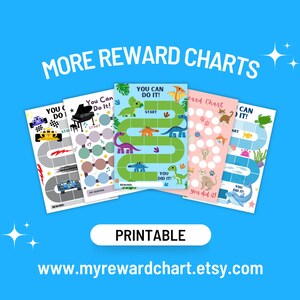 Boys Potty Training Reward Chart Bundle – Printable Sticker Charts for ...