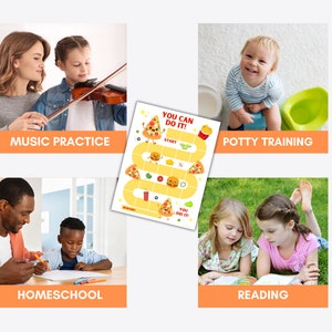 Pizza Reward Chart Pizza Theme Reward Chart: Kids Behavior, Potty Training (printable PDF ...